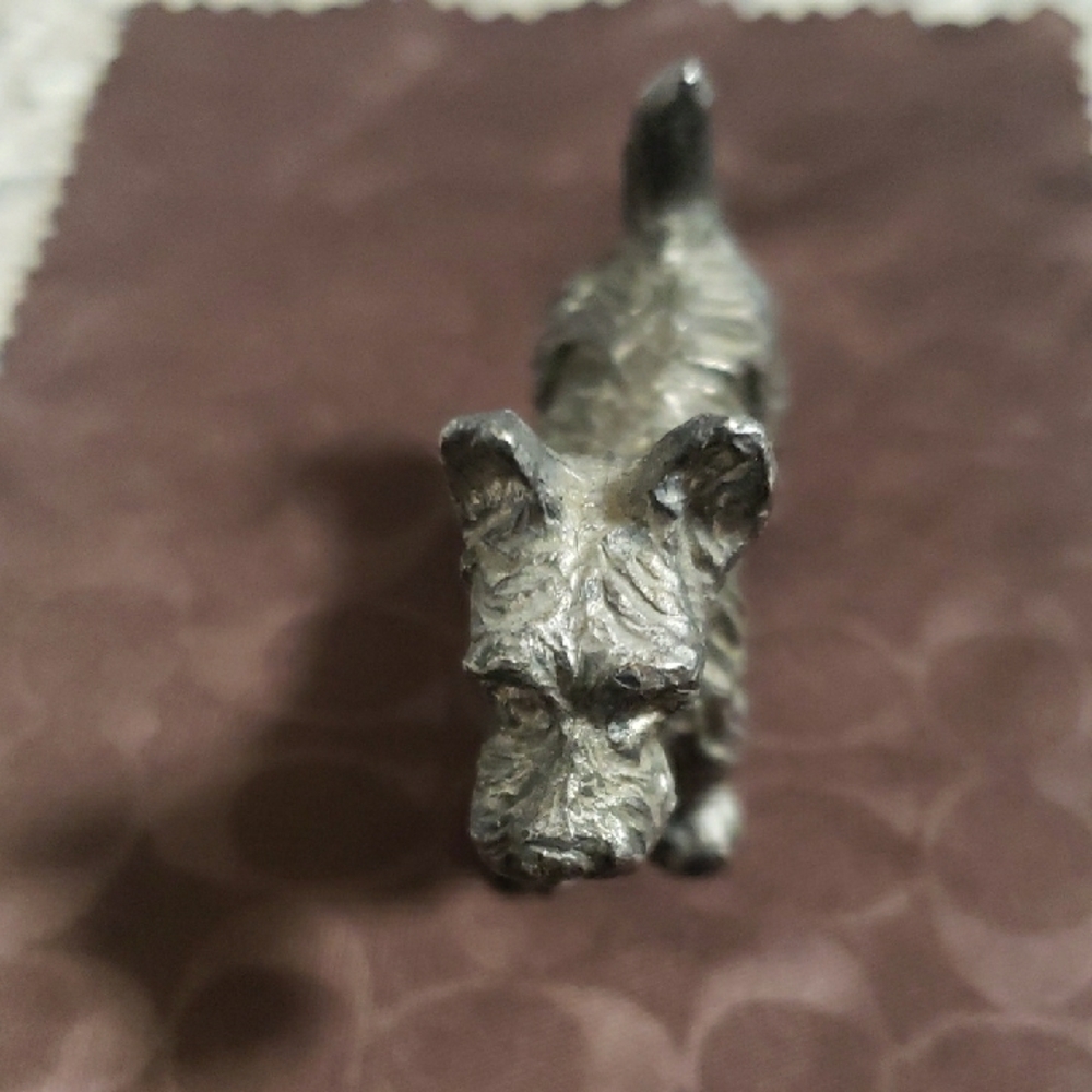 Dog figurine silver or gray ! - Picture 2 of 9